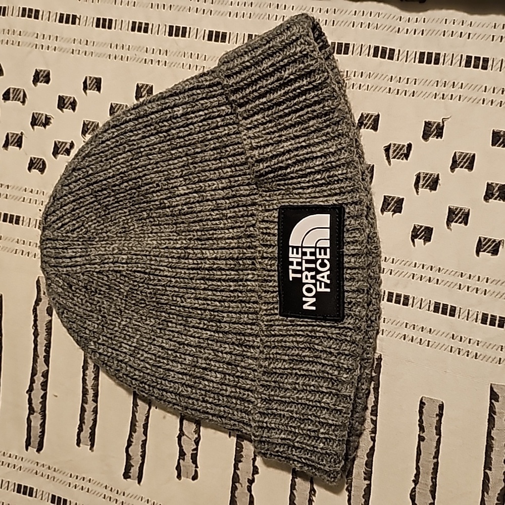 Gray beanie, north face hat - Picture 1 of 2